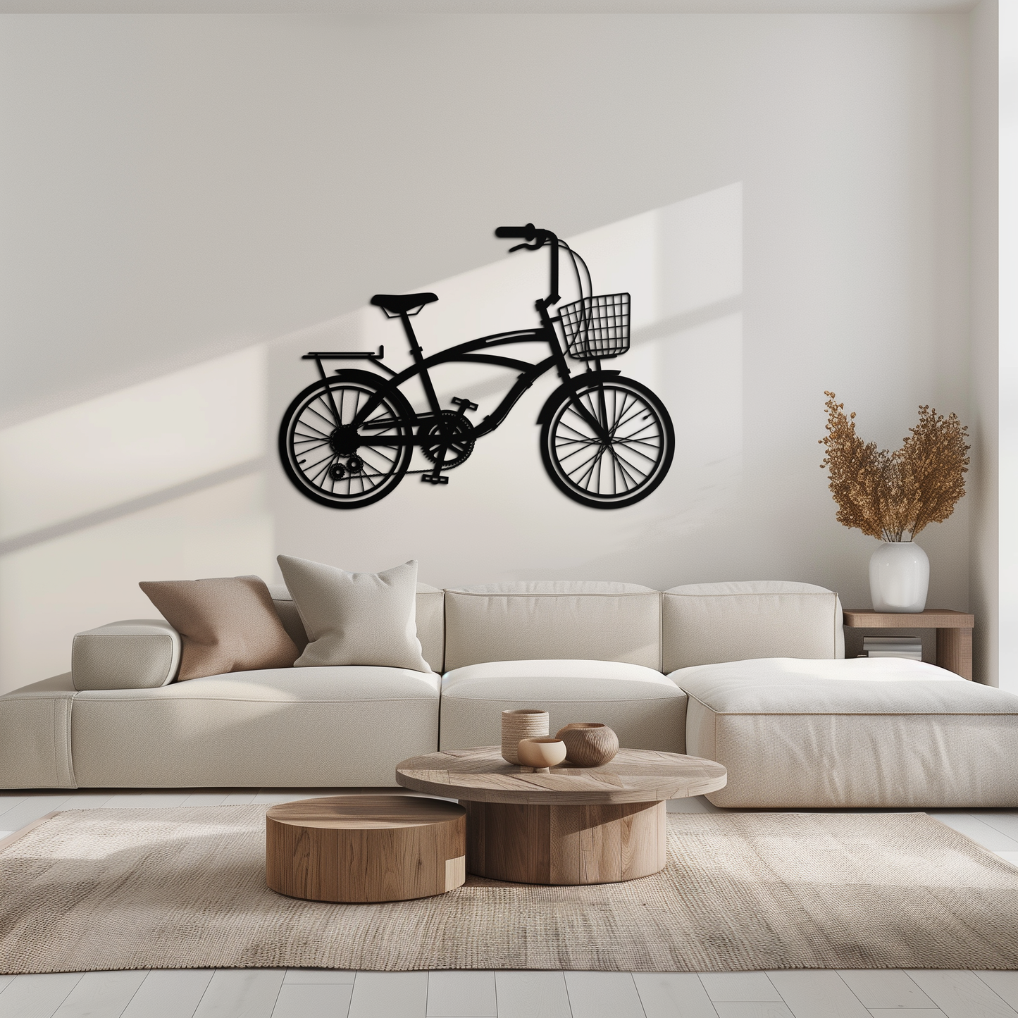 Bicycle Metal Wall Art - Modern Industrial Bike Decor - KAF124 - Tampa Home & Garden Store