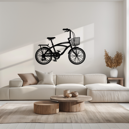 Bicycle Metal Wall Art - Modern Industrial Bike Decor - KAF124 - Tampa Home & Garden Store