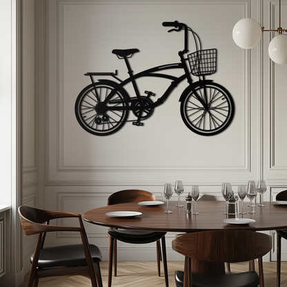 Bicycle Metal Wall Art - Modern Industrial Bike Decor - KAF124 - Tampa Home & Garden Store
