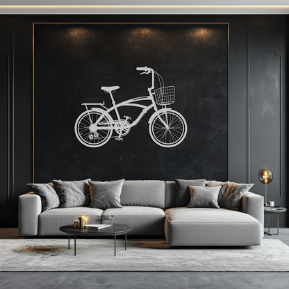 Bicycle Metal Wall Art - Modern Industrial Bike Decor - KAF124 - Tampa Home & Garden Store