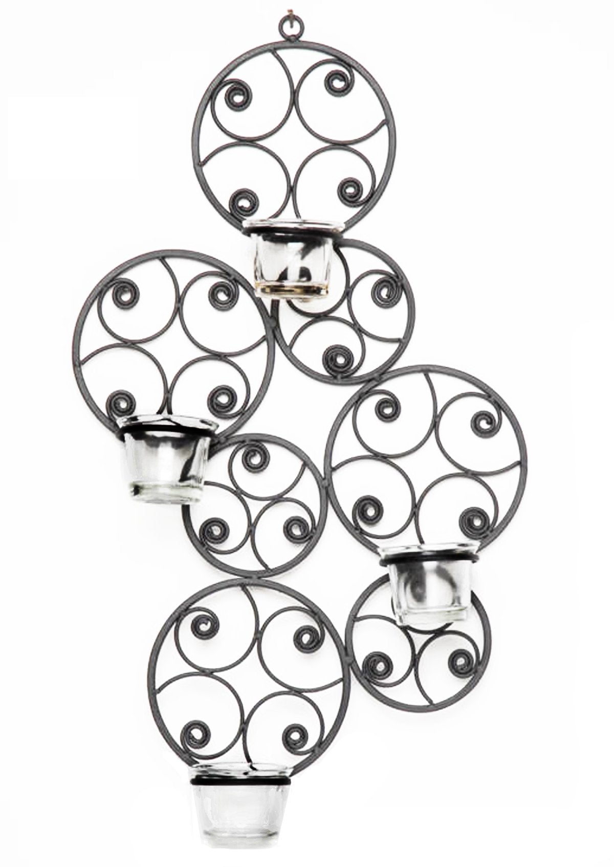 Biedermann Retro Scroll Tealight Sconce, 11 By 19-Inch - Tampa Home & Garden Store
