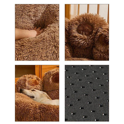 Big Paw Plush Pet Sofa Bed – Washable Dog & Cat Bed with Calming Raised Edges (Small to XL) - Tampa Home & Garden Store