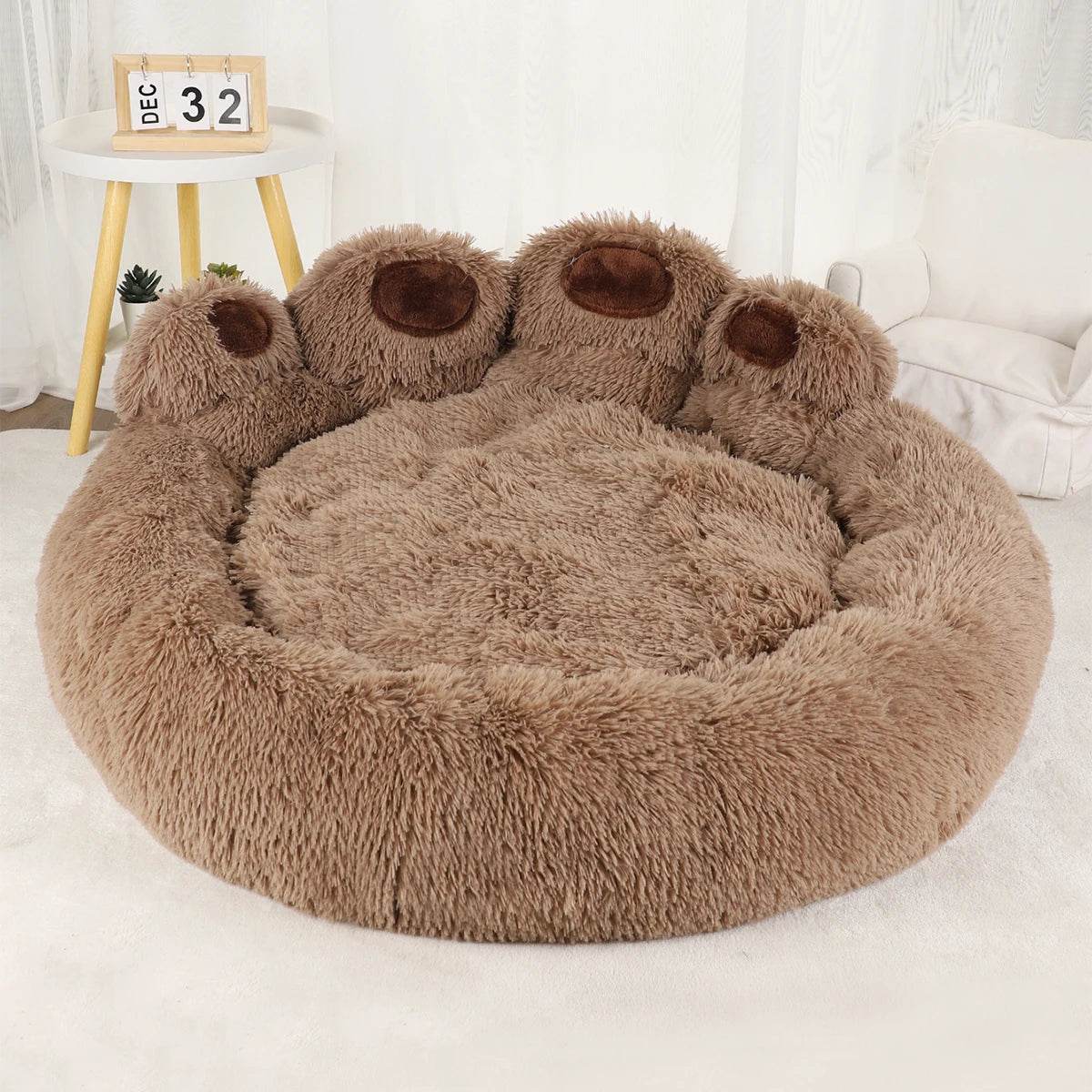 Big Paw Plush Pet Sofa Bed – Washable Dog & Cat Bed with Calming Raised Edges (Small to XL) - Tampa Home & Garden Store