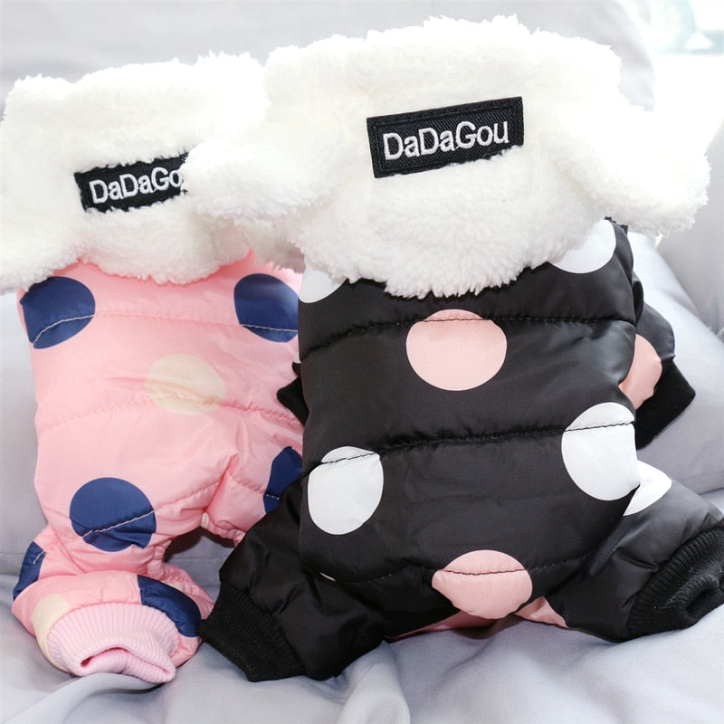 Big Polka Dot Snowsuit Jumpsuit - Tampa Home & Garden Store