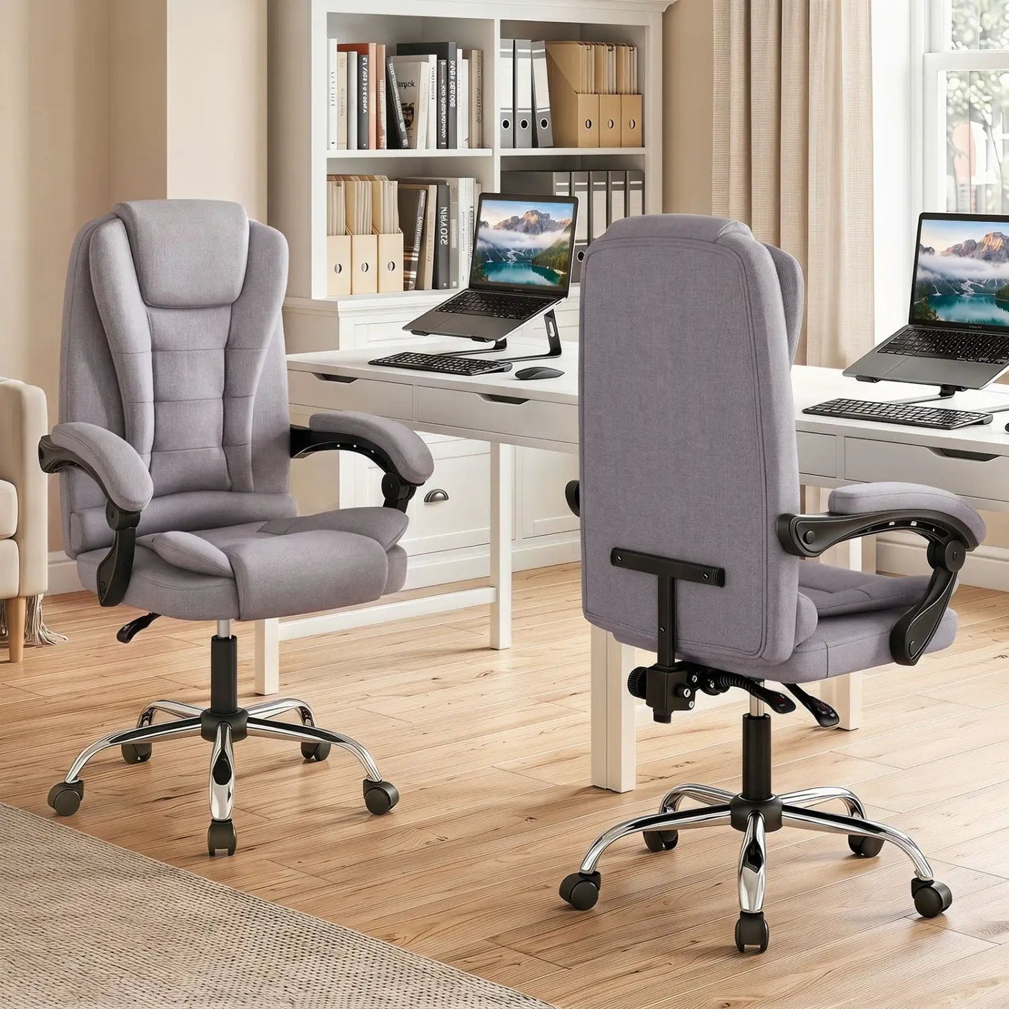 Executive Office Chair with Linkage Armrests