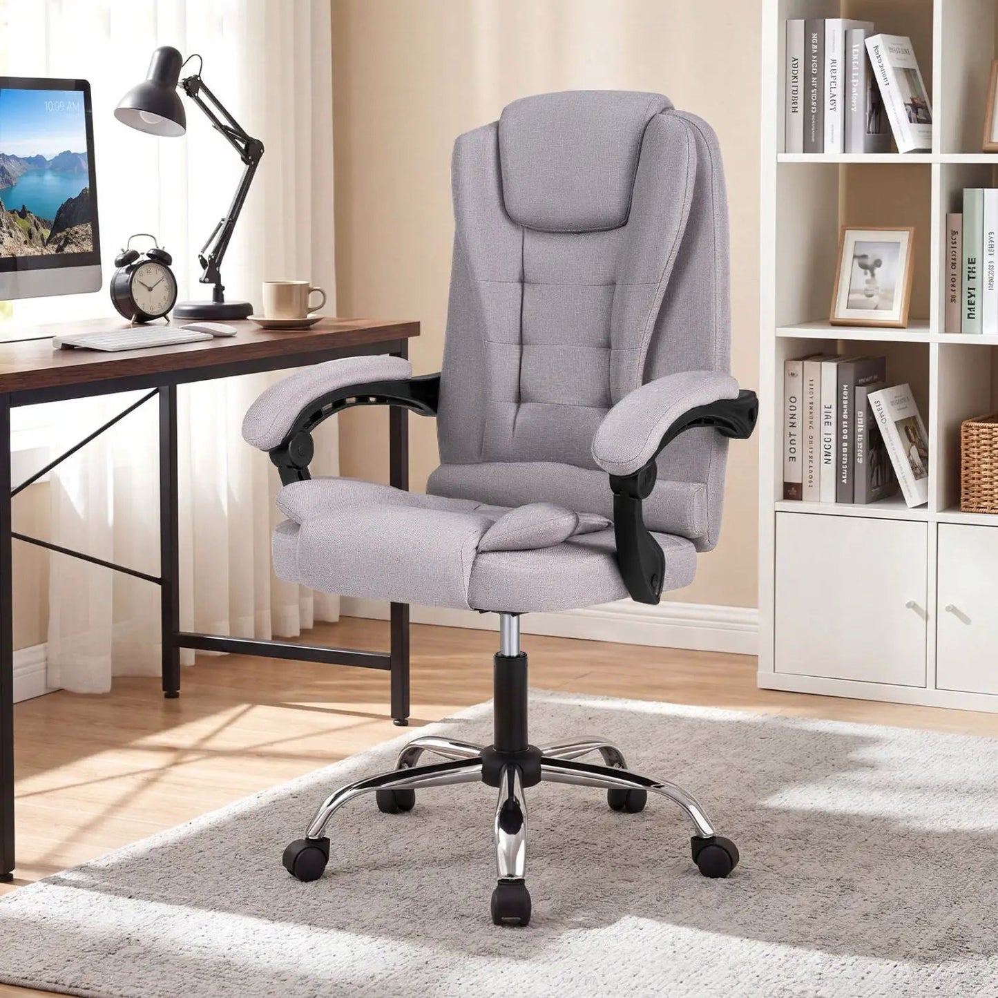 Executive Office Chair with Linkage Armrests