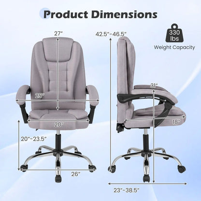 Executive Office Chair with Linkage Armrests