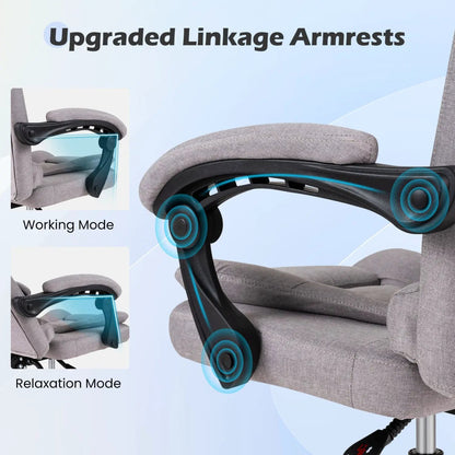 Executive Office Chair with Linkage Armrests