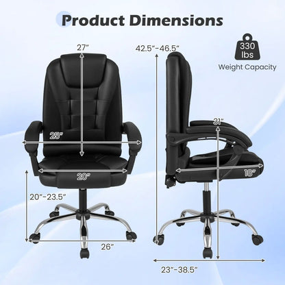 Executive Office Chair with Linkage Armrests
