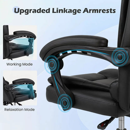 Executive Office Chair with Linkage Armrests