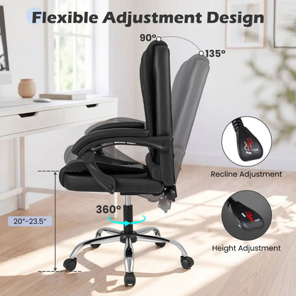Executive Office Chair with Linkage Armrests