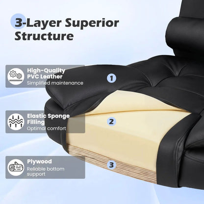 Executive Office Chair with Linkage Armrests