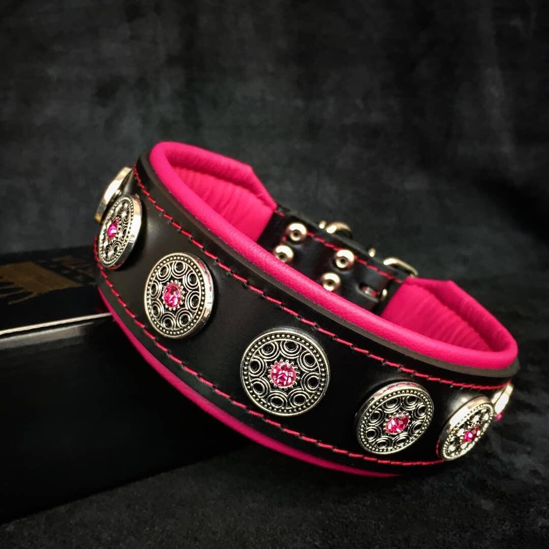 "Bijou" collar black & pink - Tampa Home & Garden Store