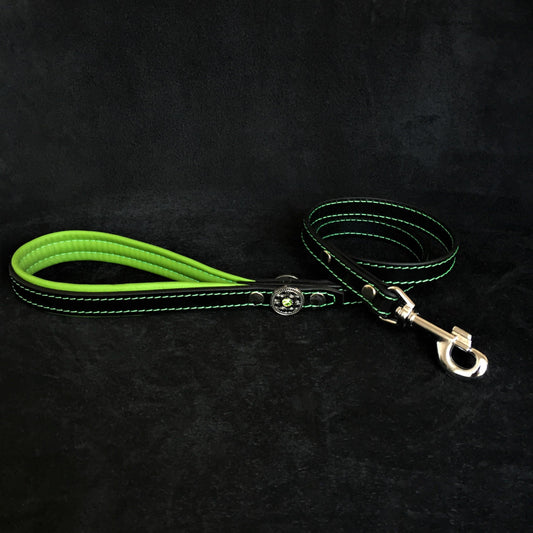 ''Bijou'' leather lead green - Tampa Home & Garden Store