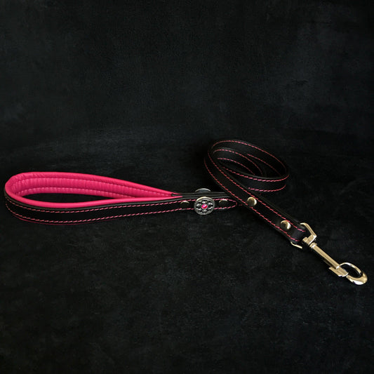 ''Bijou'' leather lead pink - Tampa Home & Garden Store