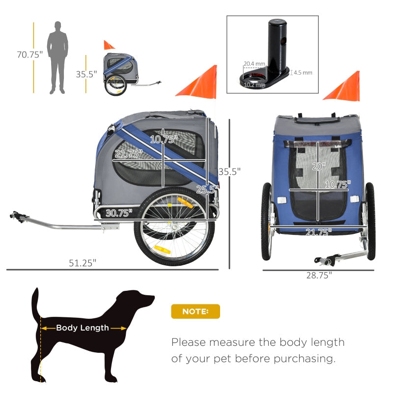 Bike Trailer Cargo Cart for Dogs and Pets - Tampa Home & Garden Store