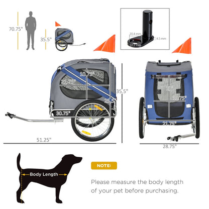 Bike Trailer Cargo Cart for Dogs and Pets - Tampa Home & Garden Store