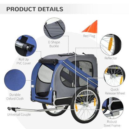 Bike Trailer Cargo Cart for Dogs and Pets - Tampa Home & Garden Store