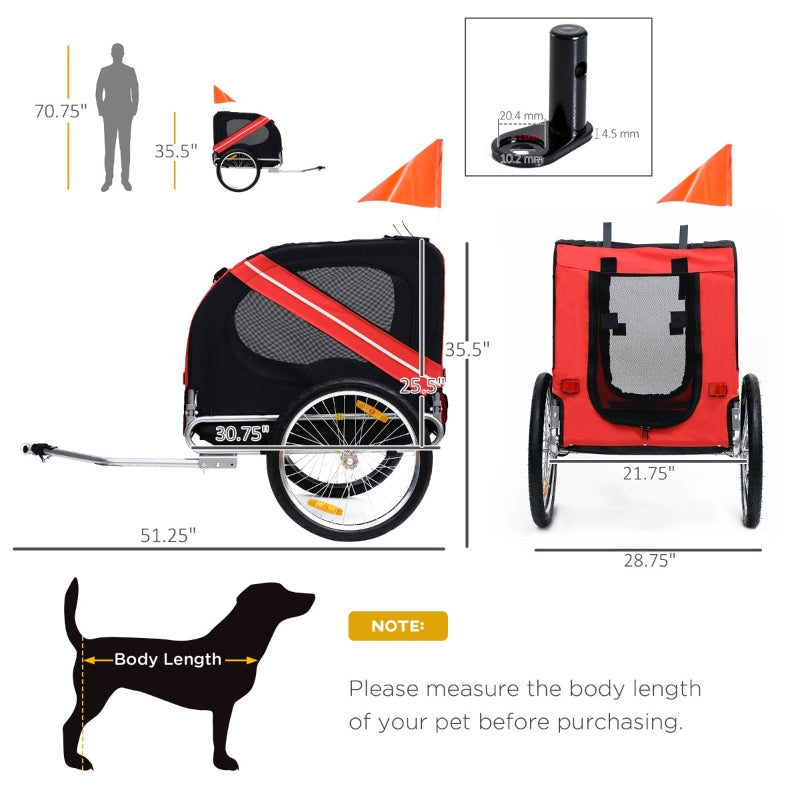 Bike Trailer Cargo Cart for Dogs and Pets - Tampa Home & Garden Store