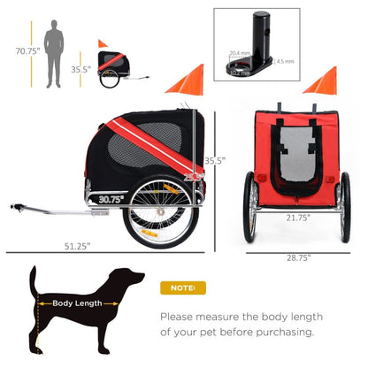 Bike Trailer Cargo Cart for Dogs and Pets - Tampa Home & Garden Store