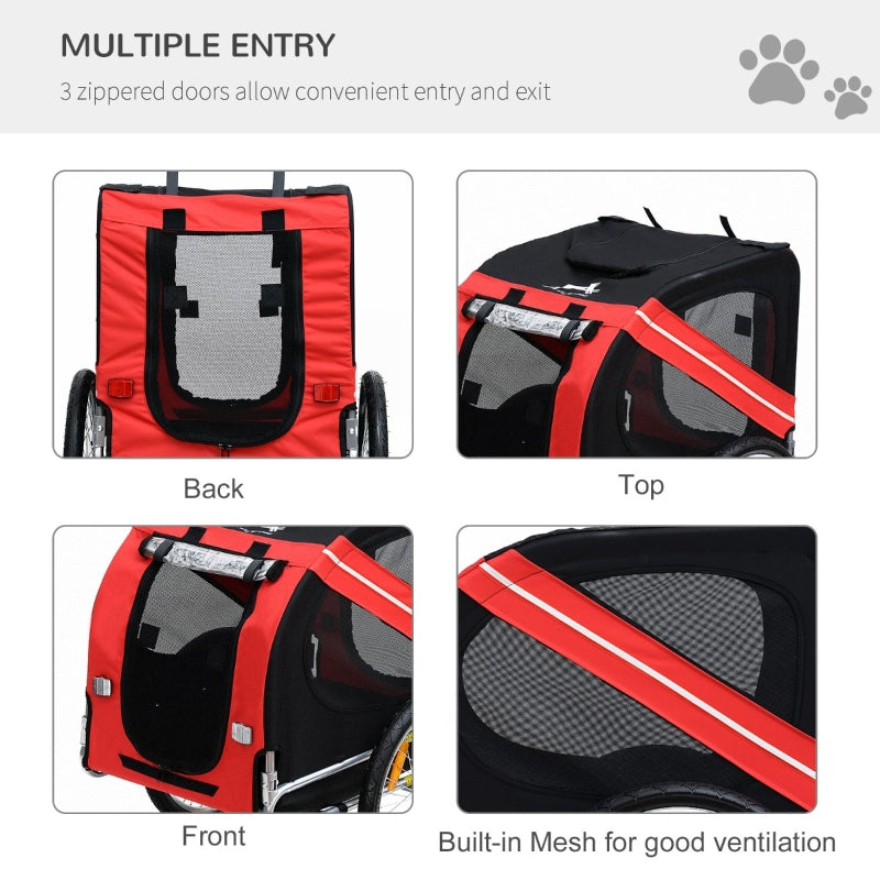 Bike Trailer Cargo Cart for Dogs and Pets - Tampa Home & Garden Store