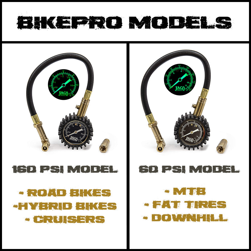 BikePro™ Presta Tire Pressure Gauge - 60 PSI | Presta & Schrader (Mountain Bikes) - Tampa Home & Garden Store
