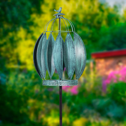 Bird Cage Wind Spinner 68"H - Tampa Home & Garden Store