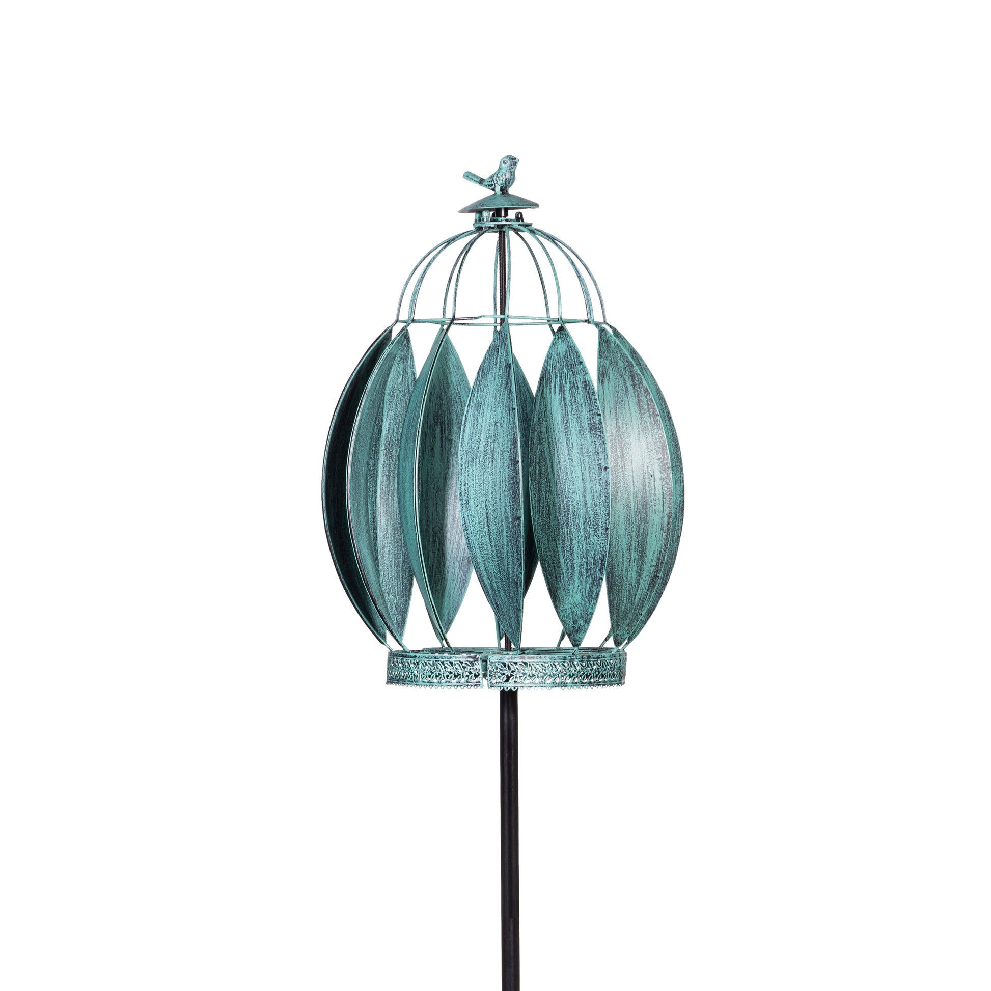 Bird Cage Wind Spinner 68"H - Tampa Home & Garden Store