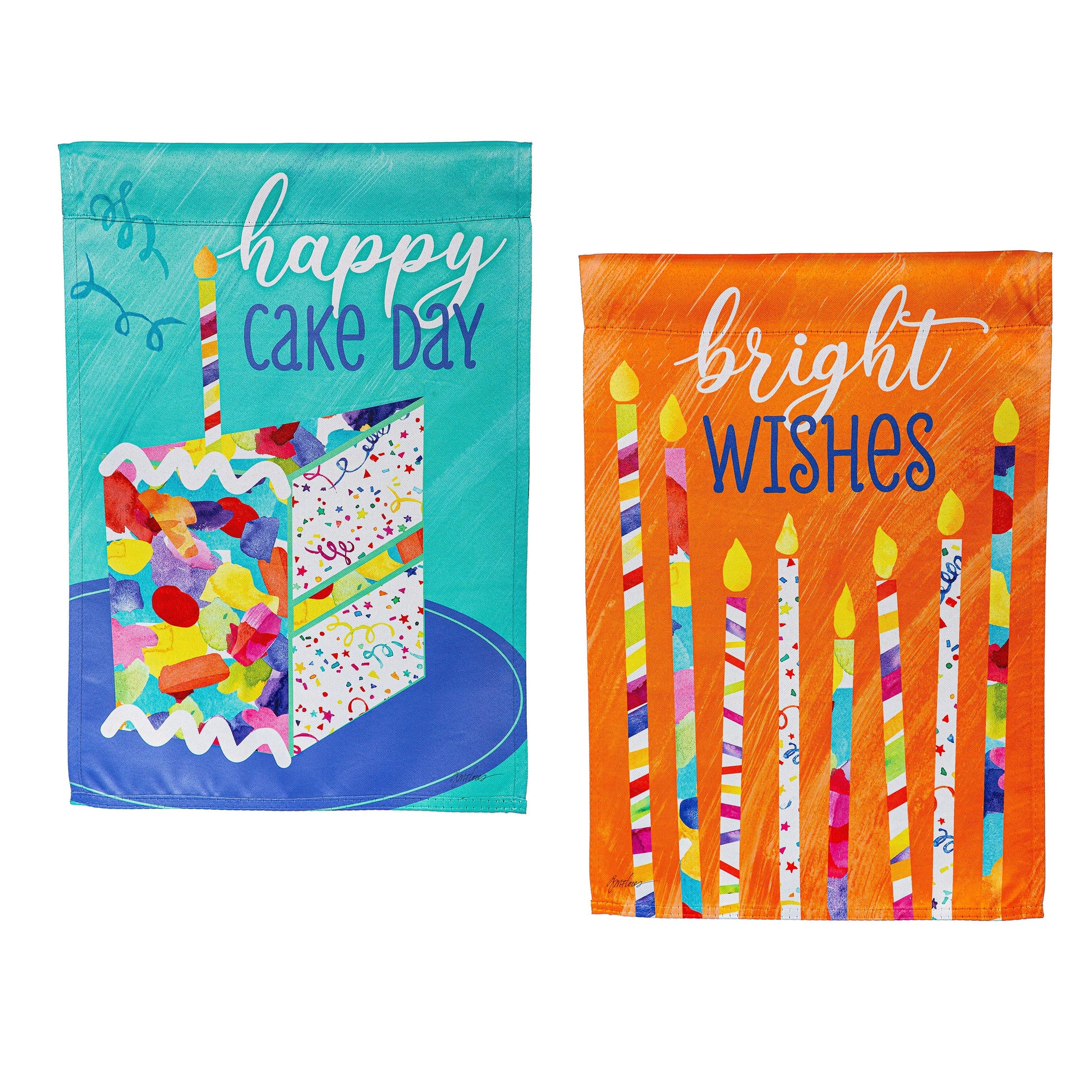 Birthday Party Reversible Suede Garden Flag - Tampa Home & Garden Store