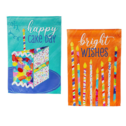 Birthday Party Reversible Suede Garden Flag - Tampa Home & Garden Store