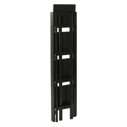 Black 4-Tier Shelf Folding Shelving Unit Bookcase Storage Shelves Tower - Tampa Home & Garden Store