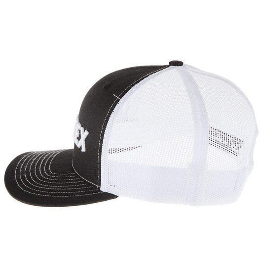 Black And White Mesh Back Logo Cap - Tampa Home & Garden Store
