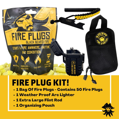 Black Beard Fire Plug Kit | Fire Starter Kit - Tampa soil911.com