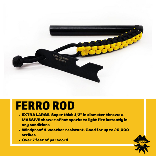 Black Beards Ferro Rod Fire Starter - Tampa soil911.com