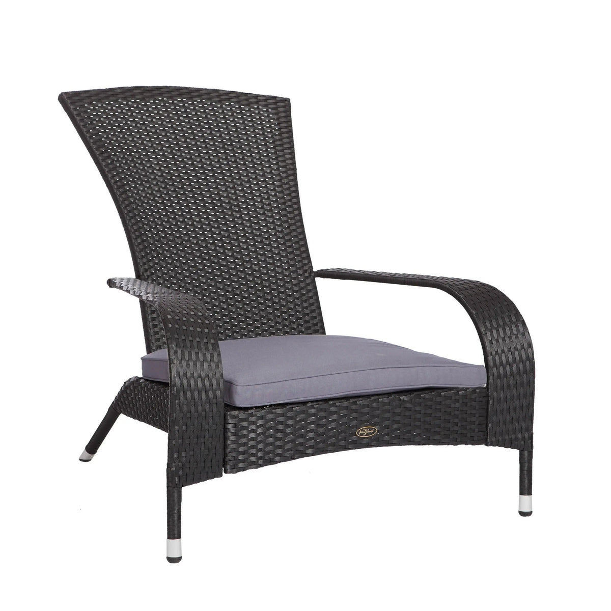 Black Coconino wicker chair replacement cushion and cover seat pad Fire Sense/Balkene Home on Tampa Home & Garden Store