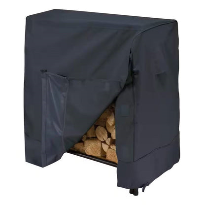 Black Firewood Rack Cover - Fits 4-ft. Log Racks - Tampa Home & Garden Store