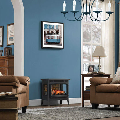 Black Infrared Quartz Electric Fireplace Stove Heater - Tampa Home & Garden Store