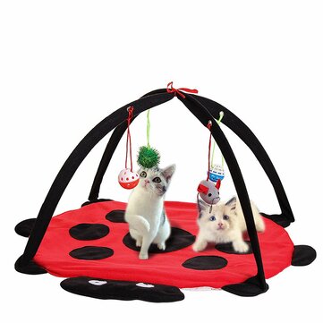 Black Ladybug Cat Play Mat - Tampa Home & Garden Store