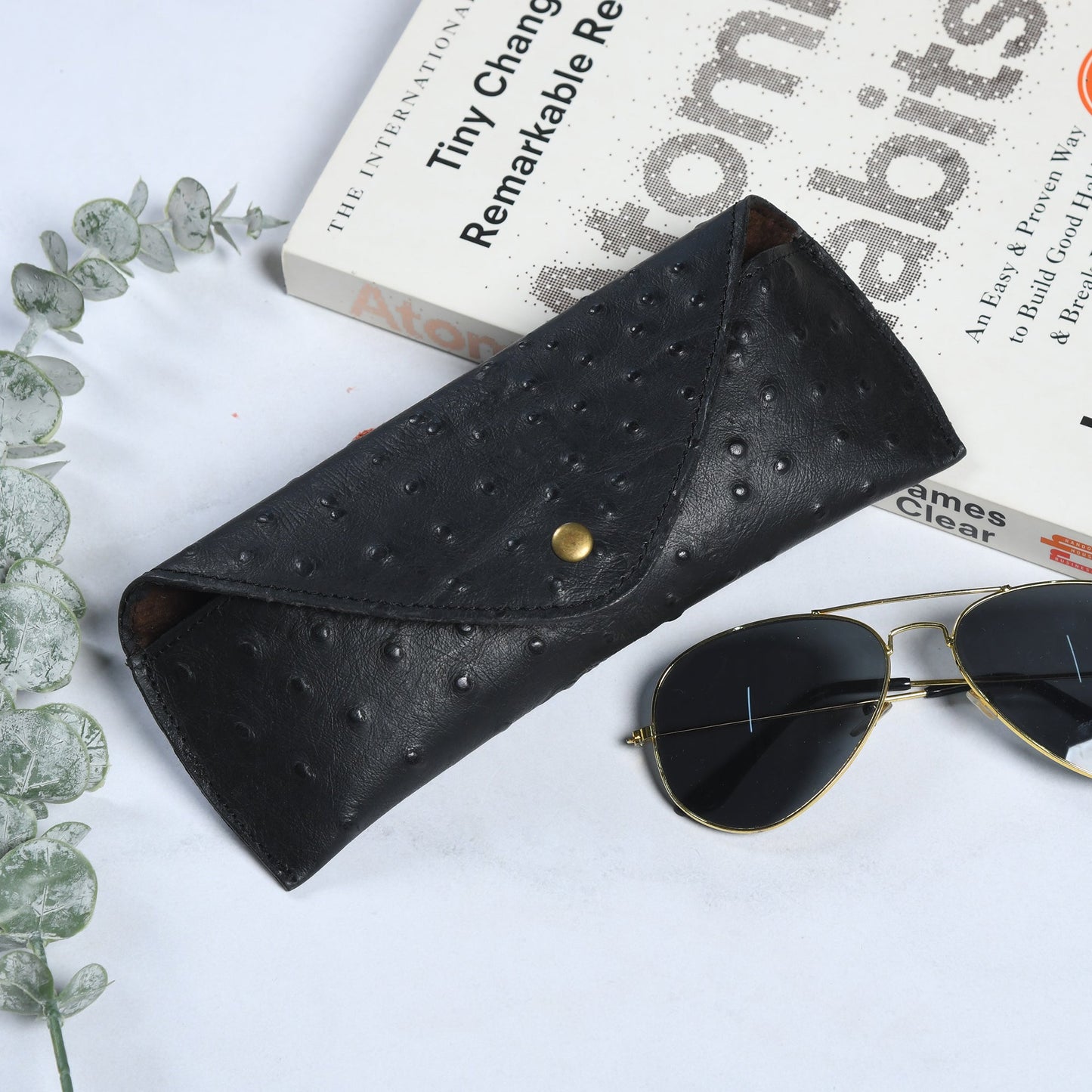 Black Leather Sunglasses Cover - Tampa Home & Garden Store