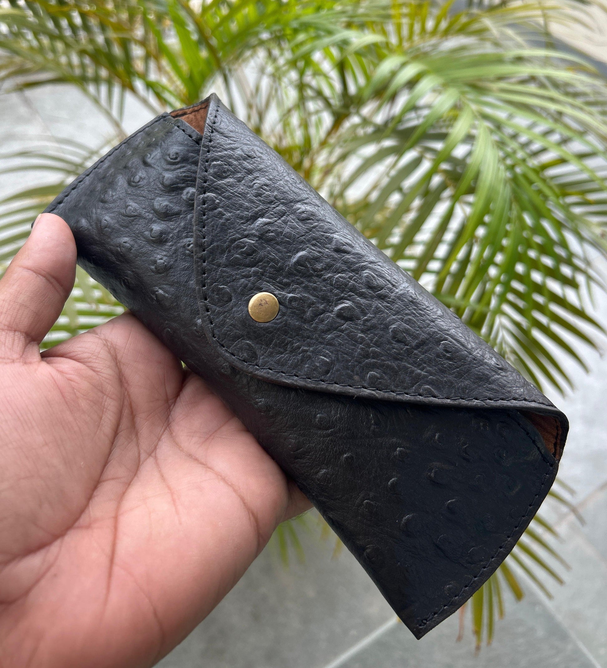 Black Leather Sunglasses Cover - Tampa Home & Garden Store