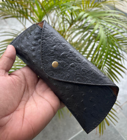 Black Leather Sunglasses Cover - Tampa Home & Garden Store