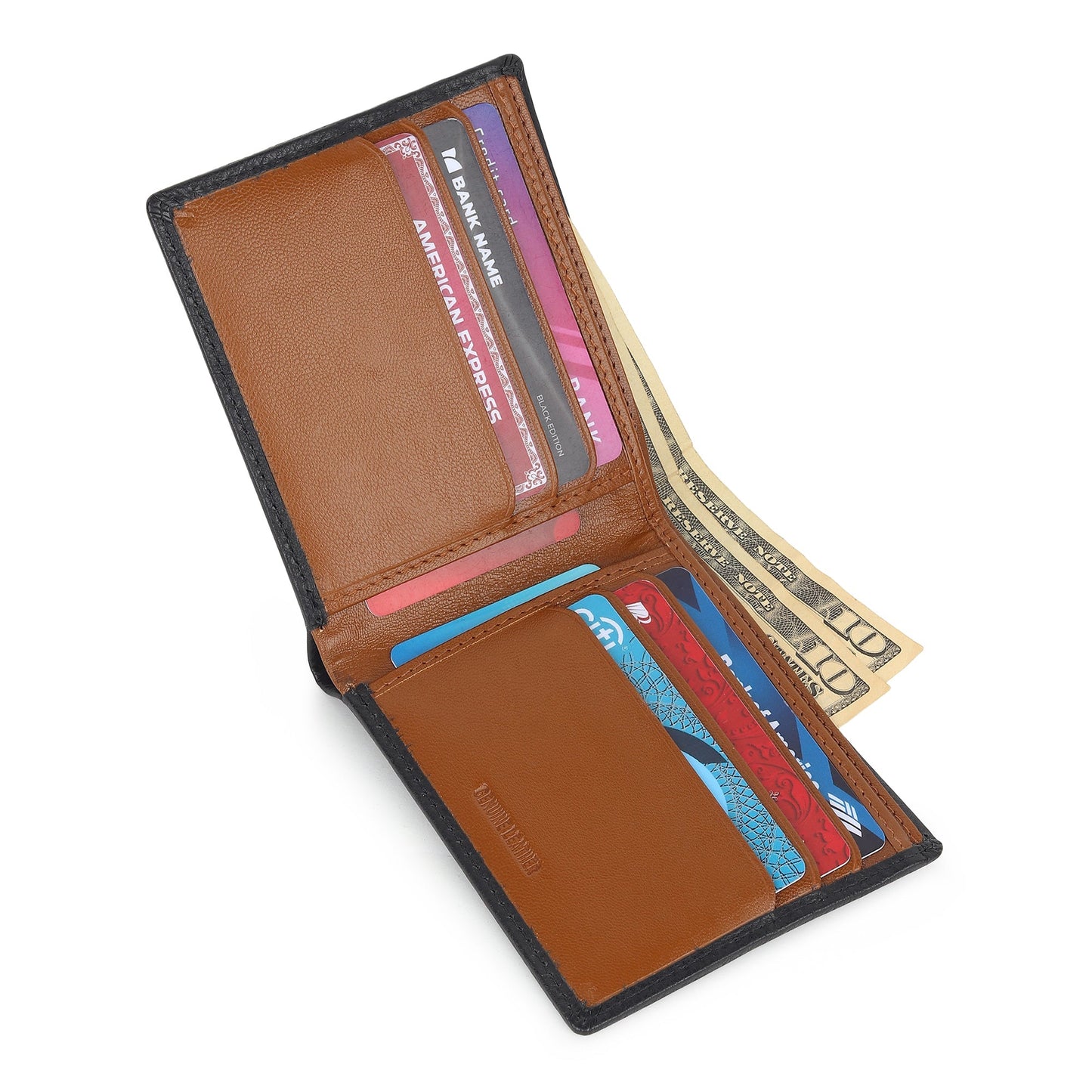 Black Minimal Contrast Wallet - Tampa Home & Garden Store