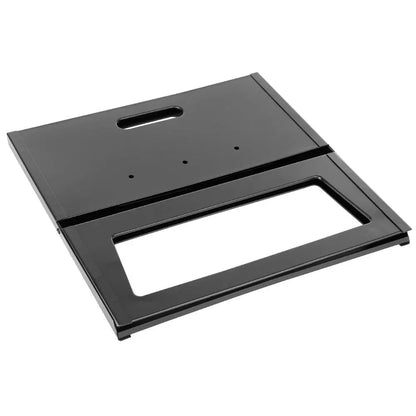 Black charcoal grill insert with handle cutout, Fire Sense outdoor grill on Tampa Home & Garden Store