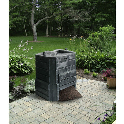 Black Plastic Compost Bin Composter for Home Garden Composting - 94 Gallon - Tampa Home & Garden Store