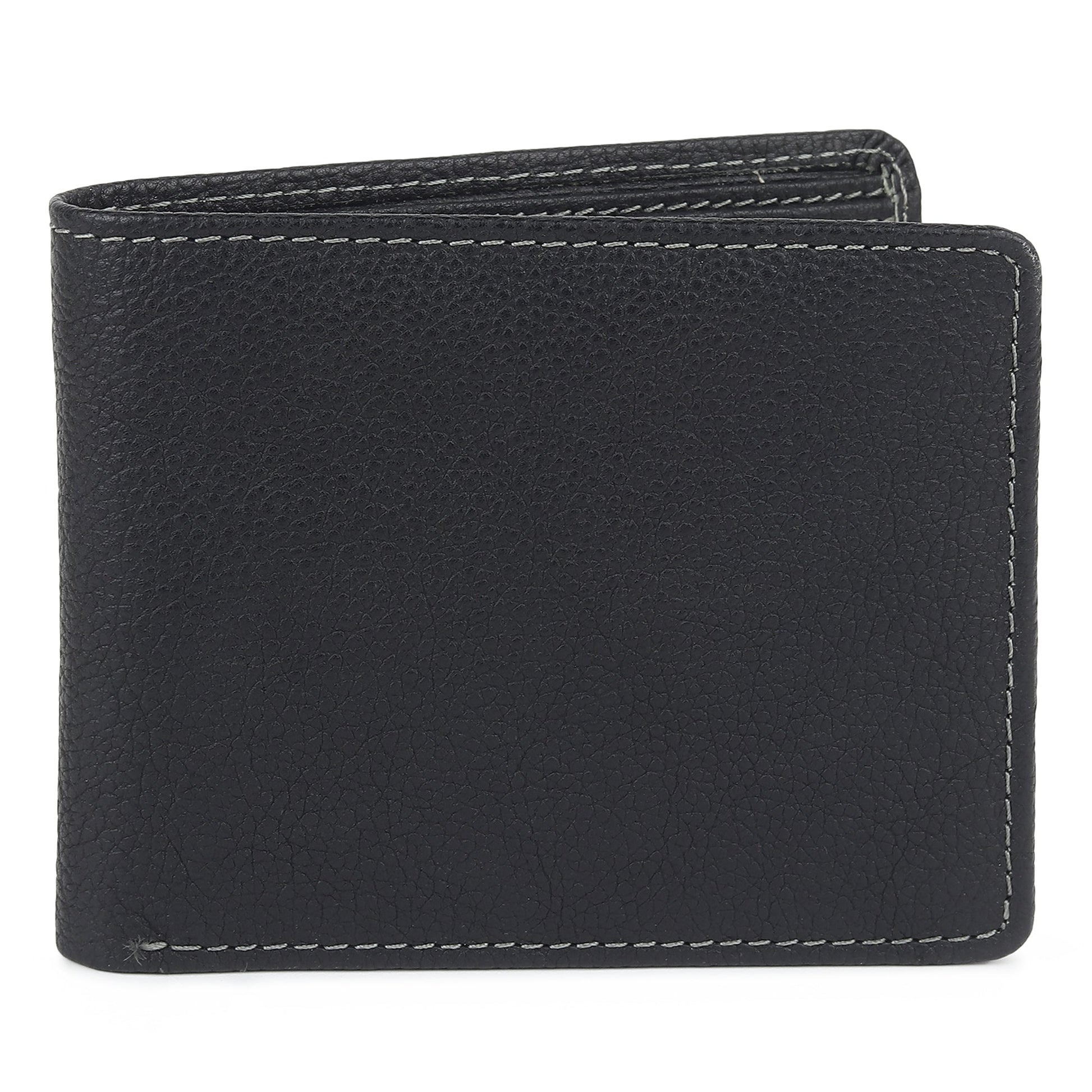 Black Textured Leather Mens Wallet - Tampa Home & Garden Store