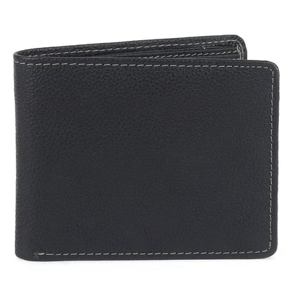 Black Textured Leather Mens Wallet - Tampa Home & Garden Store