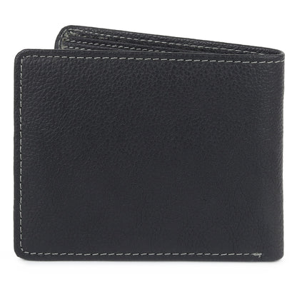 Black Textured Leather Mens Wallet - Tampa Home & Garden Store