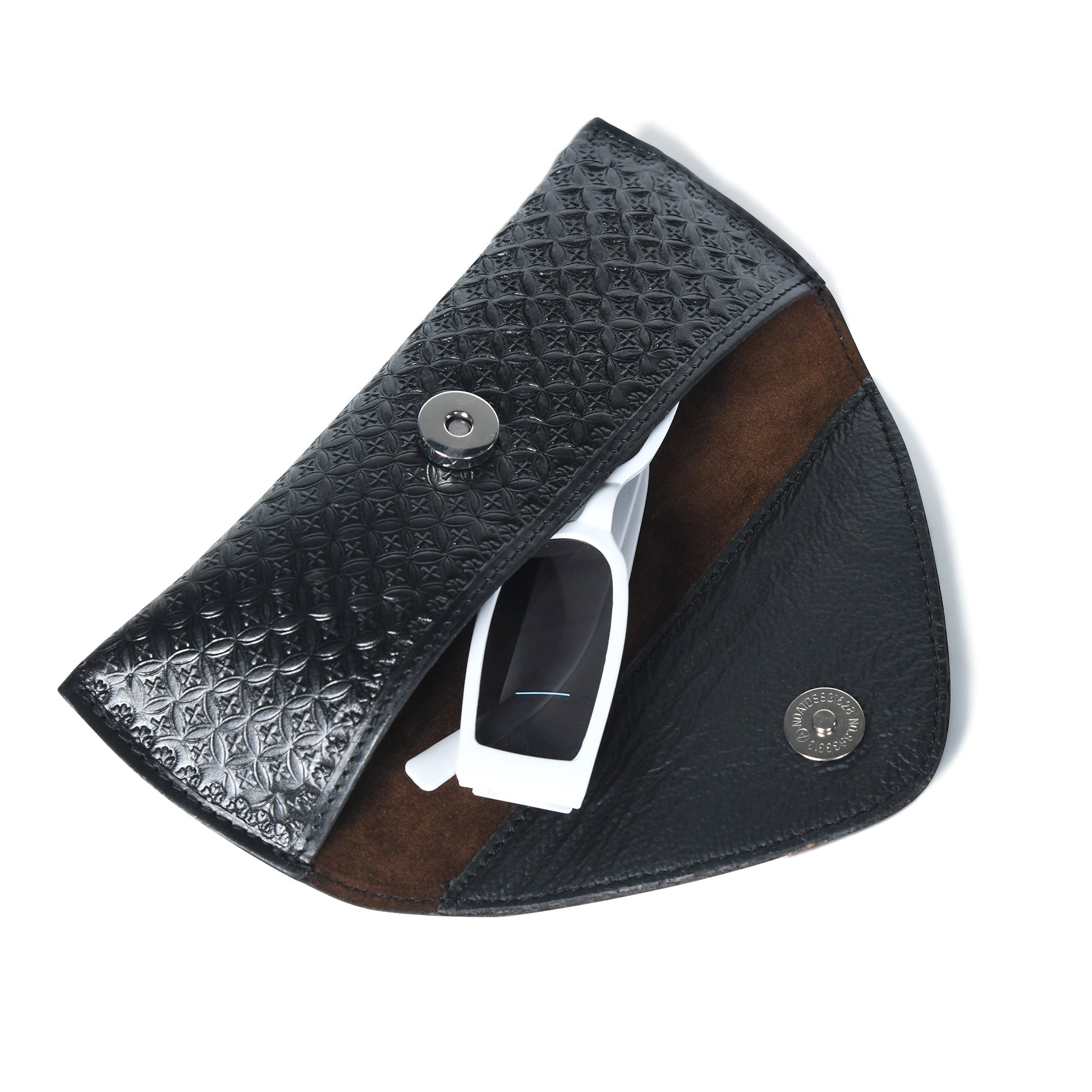 Black Textured Leather Sunglasses Cover - Tampa Home & Garden Store