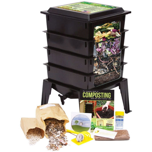 Black Worm Composter with Compost Tea Spigot - Indoor or Outdoor - Tampa Home & Garden Store