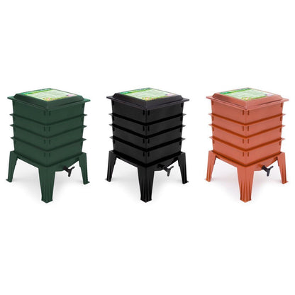 Black Worm Composter with Compost Tea Spigot - Indoor or Outdoor - Tampa Home & Garden Store